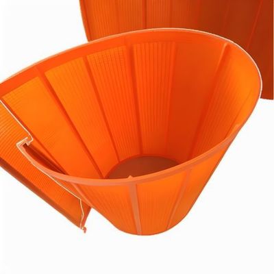1040x700mm 0,045mm Orange Polyurethan-Bildschirm für Glasrohstoffe