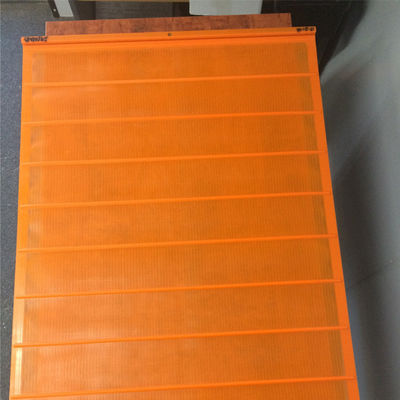 5 Schichten Stack Sizer Vibrierende Polyweb Urethanschirme zur Materialtrennung in orangefarbener Farbe