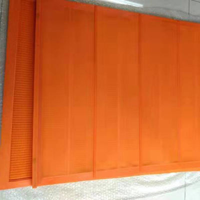 Anti-Blinding Orange PU Screen Panel 1.0mm for Iron Ore