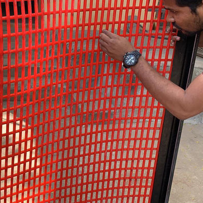 2.5mm PU-beschichtet Tufflex-Bildschirm-Mining-Panel mit 5mm Quadratöffnungen