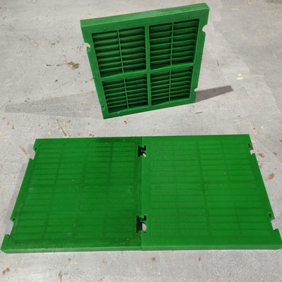 Industrielle lineare vibrierende Poly-Screen-Platten Neue Polyurethan-Bildschirm für Erzentwässerung und Flüssigkeitssieben