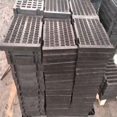 120mm Aperture 70mm Thick 305×610mm Steel Reinforced Rubber Screen Panel for Coarse Screening